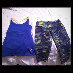 Entire workout outfit with open back